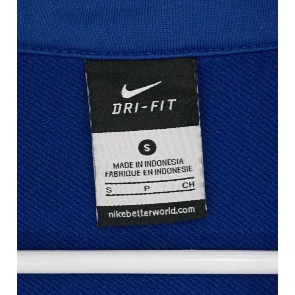 NIKE Mens Blue Black Active Sport Dri Fit Full Zip Coat Jacket - Picture 4 of 5
